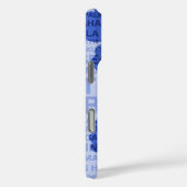 Coques Case-Mate iPhone Mots de l'été Hibiscus hawaïen bleu (Verso / Droite)