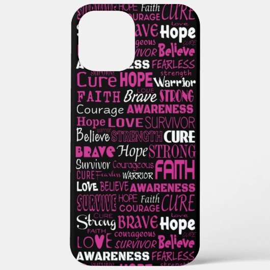 Coques Case-Mate iPhone Mots De Sensibilisation... Cancer Du Sein (Verso)