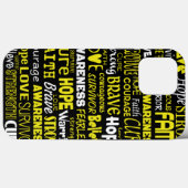 Coques Case-Mate iPhone Mots De Sensibilisation...Endometriose (Verso (horizontal))