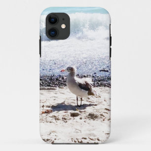 Coques Pour iPhone mouette au bord de l'océan sur la plage