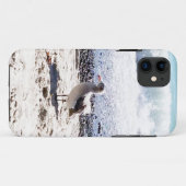 Coques Case-Mate iPhone mouette au bord de l'océan sur la plage photo (Dos (Horizontal))