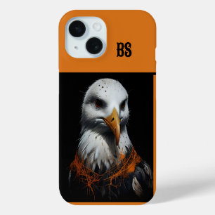 Coque Pour iPhone 15 Mouette d'Halloween mignonne et effrayante déguisé