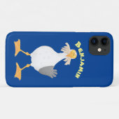 Coques Case-Mate iPhone Mouette drôle avec frites dessin animé (Dos (Horizontal))