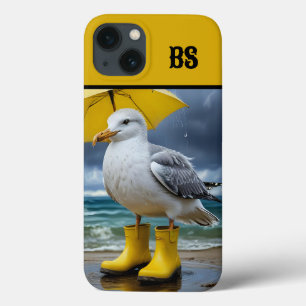 Case-Mate iPhone Case Mouette drôle dans les bottes de pluie - Humour de