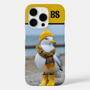 Coques iPhone 16 Pro Mouette drôle dans les bottes de pluie - Humour de