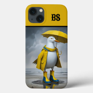 Case-Mate iPhone Case Mouette drôle dans les bottes de pluie - Humour de