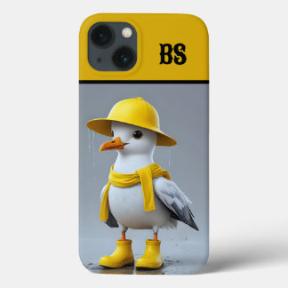 Case-Mate iPhone Case Mouette drôle dans les bottes de pluie - Humour de