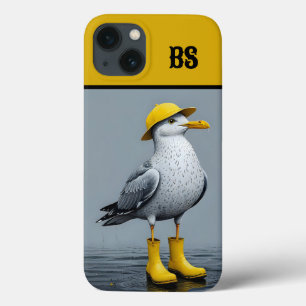 Case-Mate iPhone Case Mouette drôle dans les bottes de pluie - Humour de