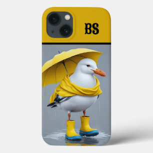 Case-Mate iPhone Case Mouette drôle dans les bottes de pluie - Humour de