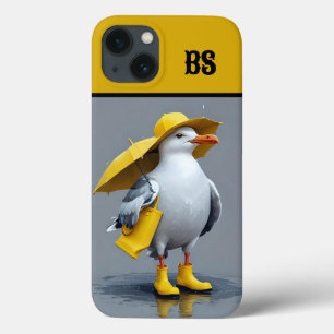 Case-Mate iPhone Case Mouette drôle dans les bottes de pluie - Humour de
