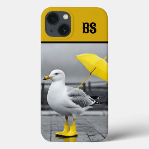 Case-Mate iPhone Case Mouette drôle en bottes de pluie – Humour de plage