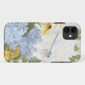 Coques Case-Mate iPhone Mouflon bleu floral Hydrangea (Dos (Horizontal))