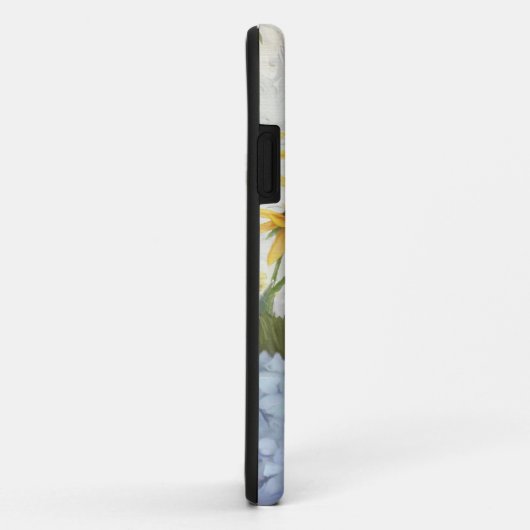 Coques Case-Mate iPhone Mouflon bleu floral Hydrangea (Dos/Droite)