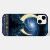 Coques Case-Mate iPhone Mountain Serenity Cosmic Meditation, Crescent Moon (Verso (horizontal))