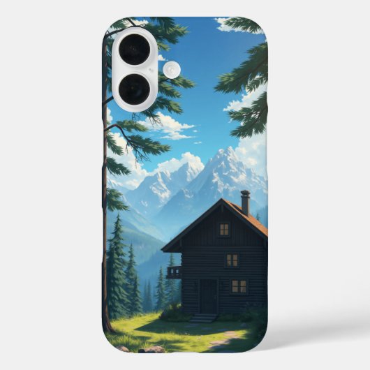 Coques Case-Mate iPhone Mountain Serenity : une escapade Cabine paisible (Verso)
