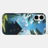 Coques Case-Mate iPhone Mountain Serenity : une escapade Cabine paisible (Verso (horizontal))
