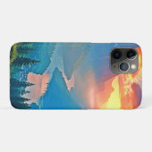 Coques Case-Mate iPhone Mountain Sunset: Golden Valley Peace Art (Dos (Horizontal))