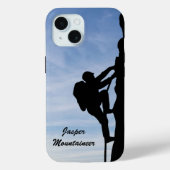 Coques Case-Mate iPhone Mountaineering with Climber Silhouette personalize (Verso)