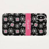 Coques Case-Mate iPhone Mouris de poitrine mûre rose et noire (Dos (Horizontal))