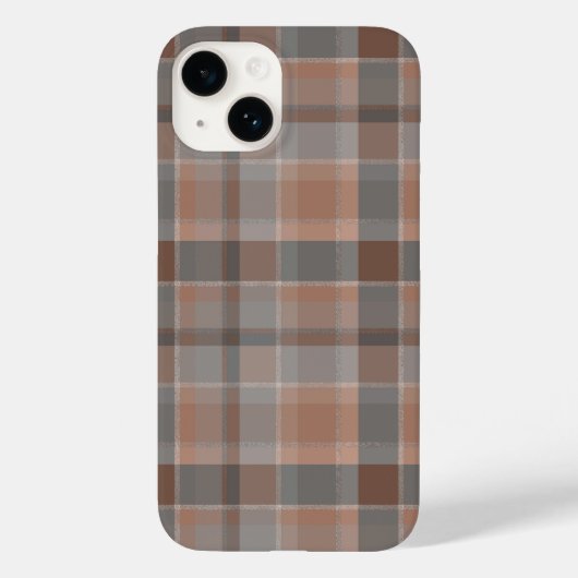 Coques Case-Mate iPhone Mousse au moka et carreaux gris (Verso)