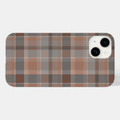 Coques Case-Mate iPhone Mousse au moka et carreaux gris (Verso (horizontal))