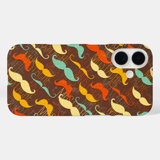 Coques Case-Mate iPhone Moustache (Verso (horizontal))