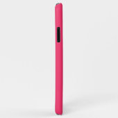 Coques Case-Mate iPhone Moustache Arrière - plan rose chaud (Dos/Droite)