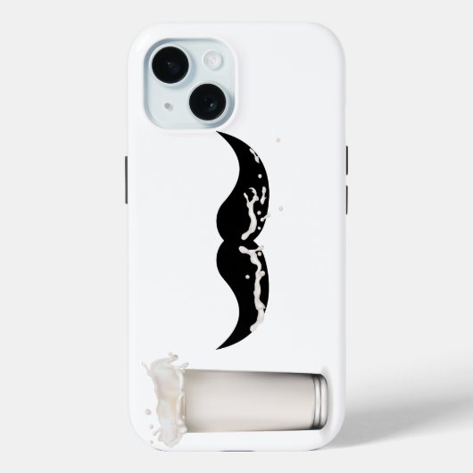 Coques Case-Mate iPhone Moustache de lait (Verso)