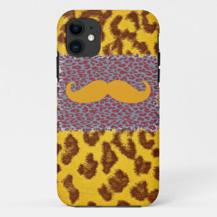 Etui iPhone Case-Mate Moustache drôle et Empreinte de léopard
