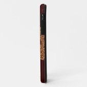 Coques Case-Mate iPhone Moustache drôle sur la peau de léopard (Dos/Gauche)