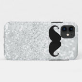 Coques Case-Mate iPhone Moustache et étincelle noires drôles Bling de (Dos (Horizontal))