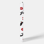 Coques Case-Mate iPhone Moustache Funny Face Feu de neige Mistletoe Fête (Verso / Droite)