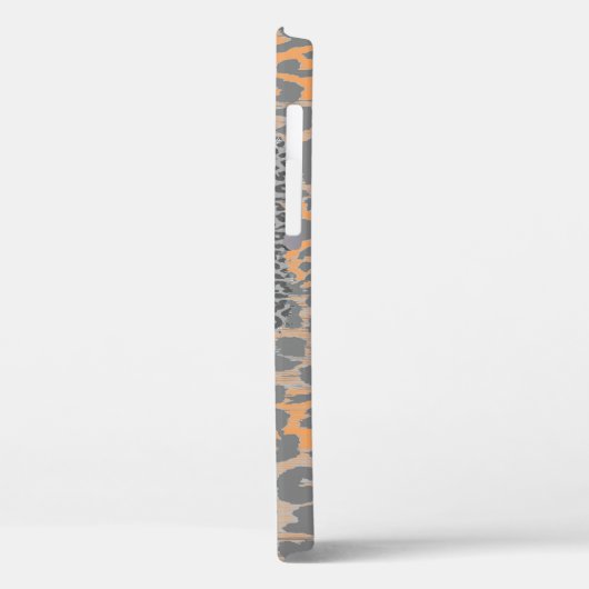 Coques Case-Mate iPhone Moustache grise et Empreinte de léopard (Verso / Gauche)