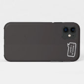 Coques Case-Mate iPhone moustache i vous un mini gris de question (Dos (Horizontal))