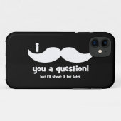 Coques Case-Mate iPhone Moustache I vous une question (Dos (Horizontal))