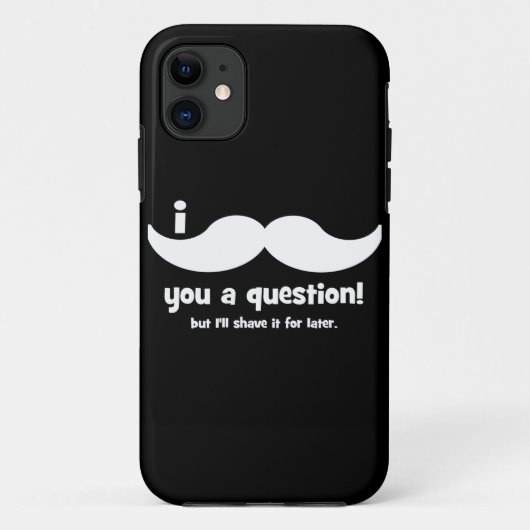 Coques Case-Mate iPhone Moustache I vous une question (Dos)