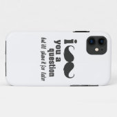 Coques Case-Mate iPhone Moustache I vous une question (Dos (Horizontal))