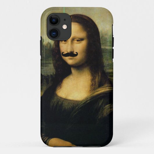 Coques Case-Mate iPhone Moustache Mona Lisa (Dos)