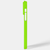 Coques Case-Mate iPhone Moustache noire drôle sur fond vert citron (Verso / Gauche)
