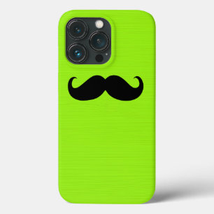 Case-Mate iPhone Case Moustache noire sur Arrière - plan vert