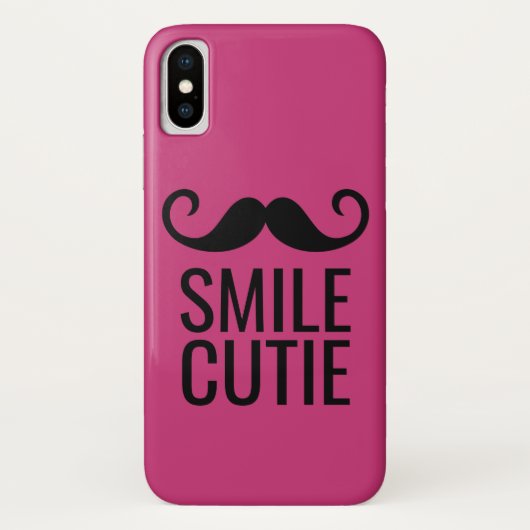 Coques Case-Mate iPhone Moustache sur rose - N'IMPORTE QUELLE COULEUR Télé (Dos)