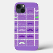 Coques Case-Mate iPhone Moustache violette drôle (Verso)