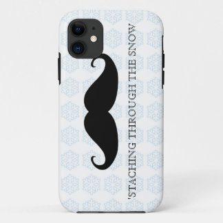 Case-Mate iPhone Case Moustaches drôles de Noël de vacances de moustache