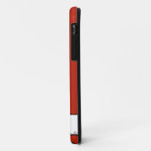Coques Case-Mate iPhone Mouton noir Damas sur rouge (Dos/Gauche)