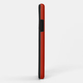 Coques Case-Mate iPhone Mouton noir Damas sur rouge (Dos/Droite)