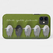 Coques Case-Mate iPhone Mouton noir Mouton blanc Cinq (Dos (Horizontal))