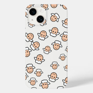 Coque Pour iPhone 14 Mouton Visage mignon pour les enfants