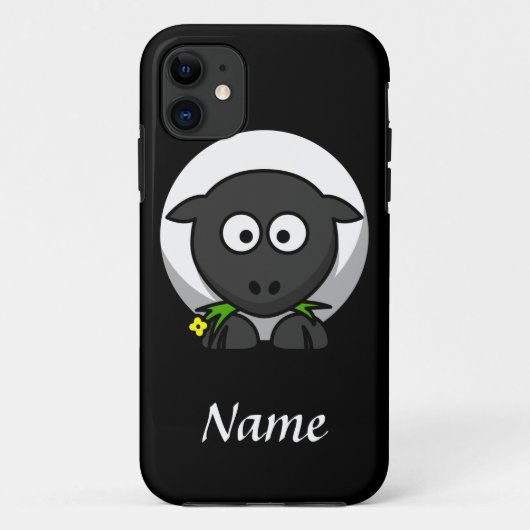 Coques Case-Mate iPhone Moutons de caricature personnalisés (Dos)