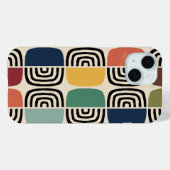 Coques Case-Mate iPhone Moyen-siècle Âge atomique moderne (Verso (horizontal))