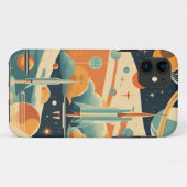 Coques Case-Mate iPhone Moyenne siècle de l'ère spatiale moderne Rockets e (Dos (Horizontal))
